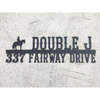 Western Address Marker | Custom Metal Sign | #1402