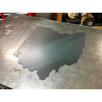 Ohio with Personalized City Placement | Custom Metal Sign | #1111